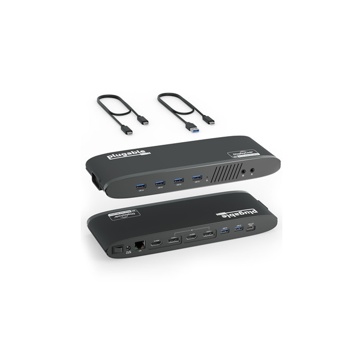 Plugable UD-6950H Universal Dual Monitor 4K USB-A/USB-C DisplayLink Certified Docking Station