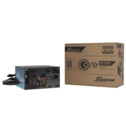 Seasonic CORE GC-650 650W 80 PLUS Gold ATX 3.1 Non-Modular PSU with 120mm HDB Fan  Braided Cables & 5 Year Warranty  Black