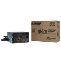 Seasonic CORE GC 750W 80 PLUS Gold ATX 3.1 Non-Modular PSU with 120mm Fan  Braided Cables & 5 Year Warranty  Black