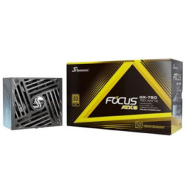 Seasonic FOCUS GX V4 750W 80 PLUS Gold ATX 3.1 Modular PSU with 135mm FDB Fan  OptiSink & 10 Year Warranty  Black