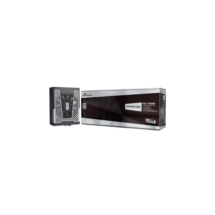 Seasonic PRIME PX-1600 1600W 80 PLUS Platinum ATX 3.0 Modular PSU with 135mm FDB Fan & 12 Year Warranty  Black