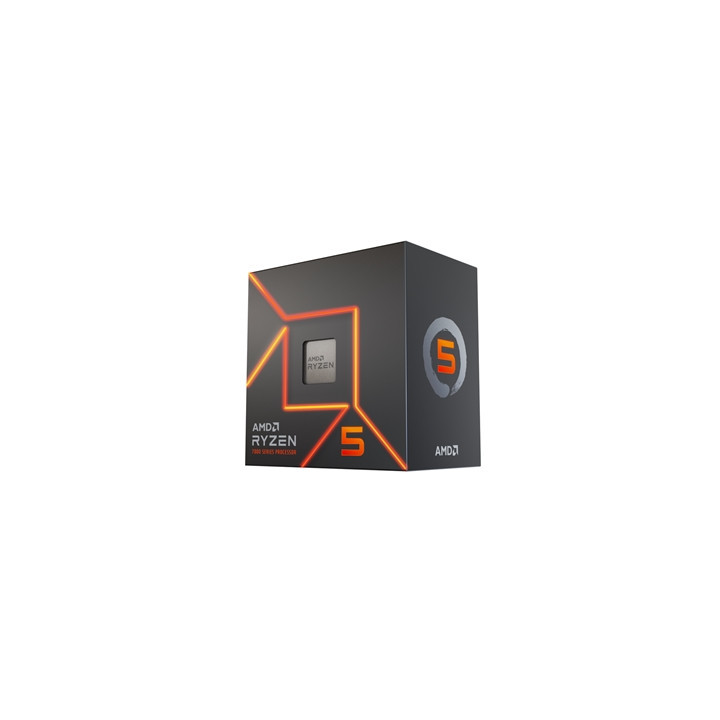 AMD Ryzen 5 7600 6 Core AM5 Processor  12 Threads  3.8GHz up to 5.1GHz Boost  38MB Cache  65W  Wraith Stealth Cooler  Radeon Gra
