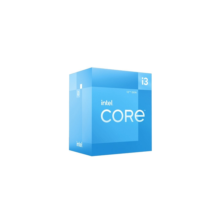 Intel Core i3 12100 4 Core Processor 8 Threads  3.3GHz up to 4.3GHz Turbo  Alder Lake Socket LGA 1700  12MB Cache  60W  Maximum 