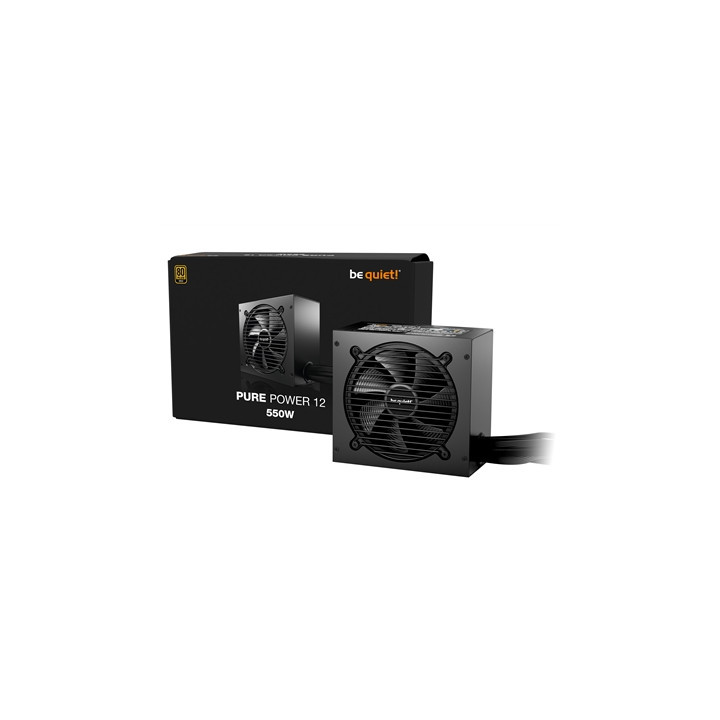 be quiet! 550W PURE POWER 12  80 PLUS Gold  ATX 3.1 compliant and PCIe 5.1 compatible 10-year manufacturer's warranty