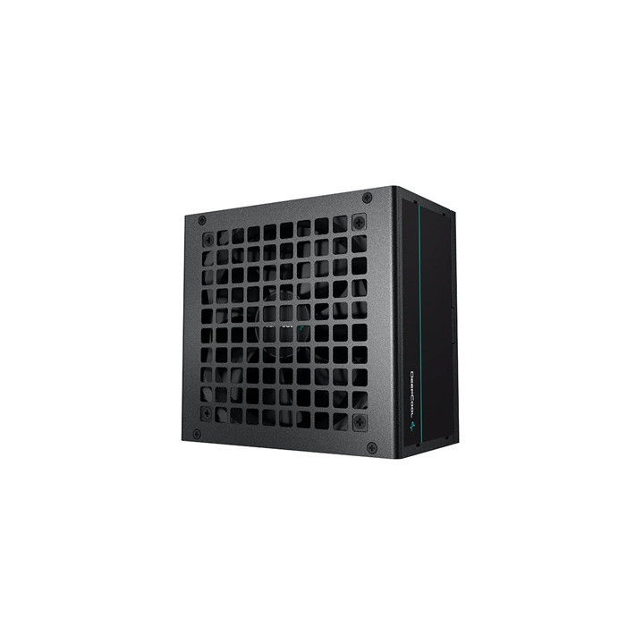 DeepCool PF500 500W PSU  120mm Silent Hydraulic Bearing Fan  80 PLUS White  Non Modular  UK Plug  Flat Black Cables  Efficient &