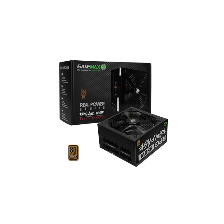 Gamemax RPG Rampage 850W Fully Modular 80 Plus Bronze PSU With 140mm FDB Fan