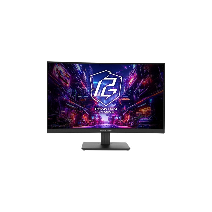 ASRock Phantom Gaming PG27QRT1B 27 Inch QHD (2560 x 1440) Curved 1500R VA Gaming Monitor  180Hz 1ms (MPRT) Response Time  2 x HD