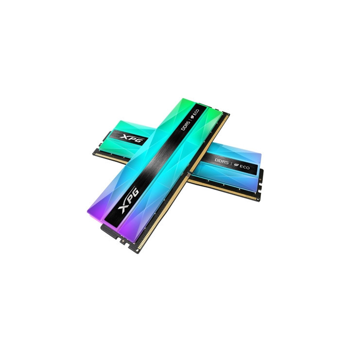 Adata LANCER NEON AX5U6400C3216G-DCLANRSG U-DIMM DDR5 System Memory  6400MHz  32GB  (2 x 16GB) CL32  1.4v  Retail  Silver RGB   