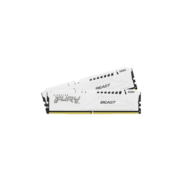 Kingston FURY Beast KF556C36BWEK2-32 32GB (2x 16GB) DIMM System Memory  5600MHz  DDR5  CL36  White  Intel XMP  AMD EXPO