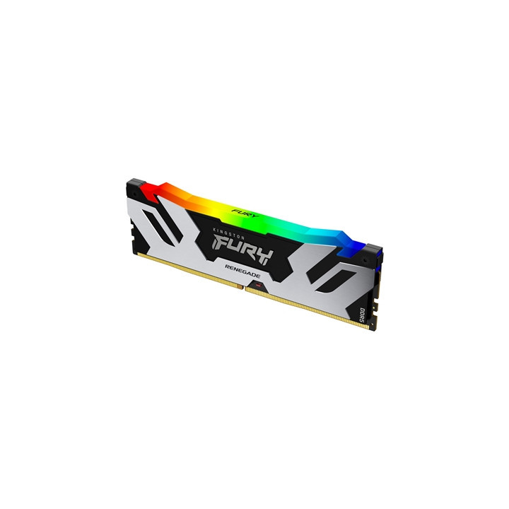 Kingston FURY Renegade KF572C38RSA-24 24GB (1x 24GB) U-DIMM System Memory  7200MHz  DDR5  CL38  Silver  RGB  Intel XMP