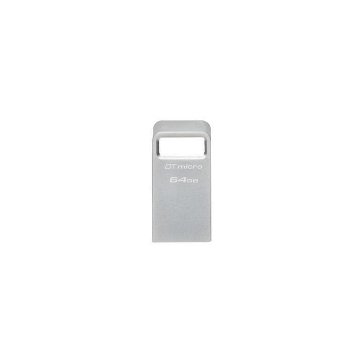 Kingston DTMC3G2/64GB 64GB DataTraveler Micro USB Flash Drive  USB 3.2  Metal Casing  Up to 200MB/s