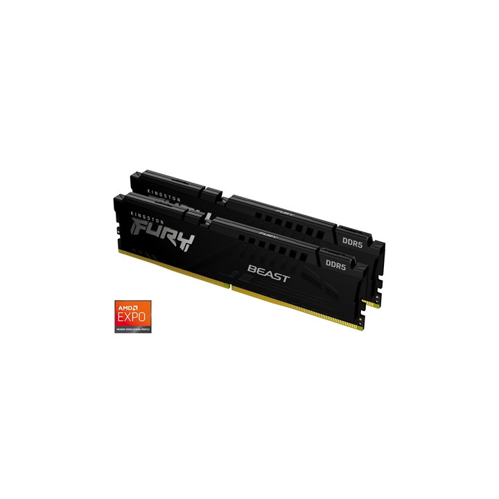 Kingston FURY Beast KF556C36BBEK2-32 32GB (2x 16GB) DIMM System Memory  5600MHz  DDR5  CL36  Black  Intel XMP  AMD EXPO