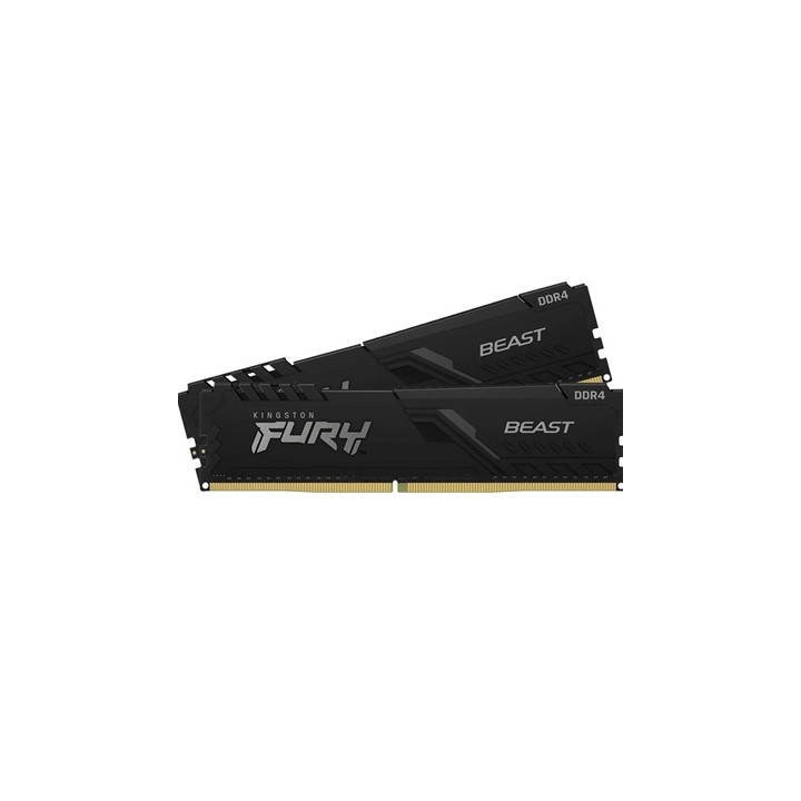 Kingston FURY Beast KF432C16BBK2/16 16GB (2x 8GB) DIMM System Memory  3200MHz  DDR4  CL16  Black  Intel XMP
