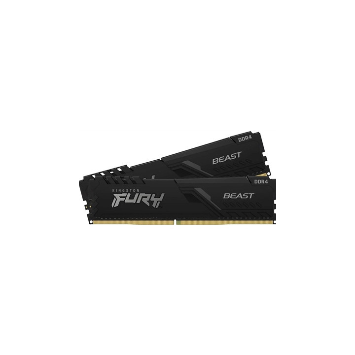 Kingston FURY Beast KF432C16BBK2/64 64GB (2x 32GB) U-DIMM System Memory  3200MHz  DDR4  CL16  Black  Intel XMP