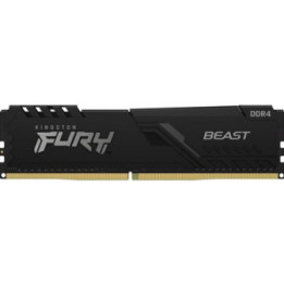 Kingston FURY Beast KF432C16BB/8 8GB (1x 8GB) U-DIMM System Memory  3200MHz  DDR4  CL16  Black  Intel XMP