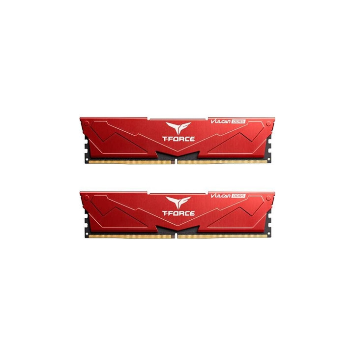 TeamGroup T-Force VULCAN Red DIMM Kit 64GB (2 x 32GB)  DDR5 6000MHz System Memory