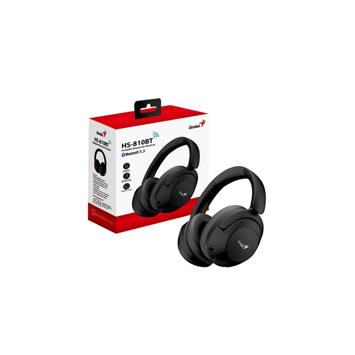Genius HS-810BT Foldable Bluetooth 5.3 Headset with USB-C Charging