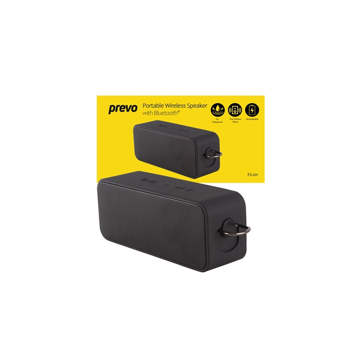 Prevo ES-201 Portable IP7 Waterproof 20W Wireless Speaker with Bluetooth  USB & SD card  Bluetooth 5.3