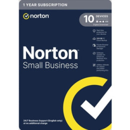 Norton Small Business  Antivirus Software  10 Devices  1-year Subscription  Includes 250GB of Cloud Storage  Dark Web Monitoring