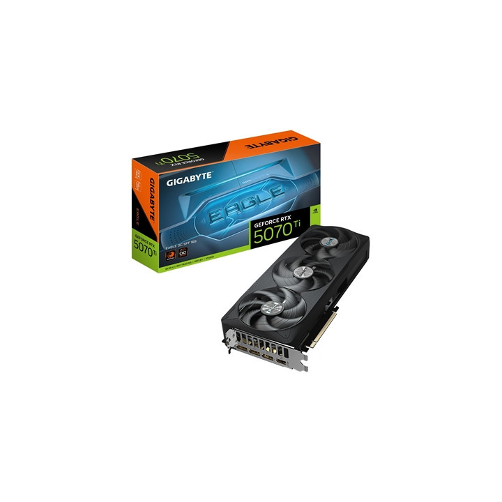 Gigabyte NVIDIA GeForce RTX 5070 Ti EAGLE OC SFF 16GB GDDR7 Graphics Card  8960 CUDA Cores  2542 MHz Core Clock  Triple Fan  3x 