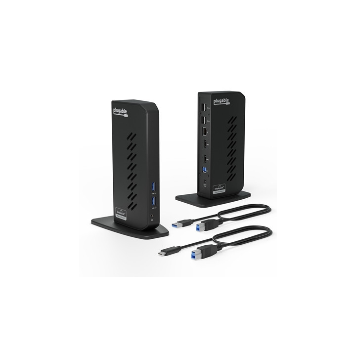 Plugable UD-3900Z USB-A/USB-C Dual Monitor Universal DisplayLink Certified Docking Station