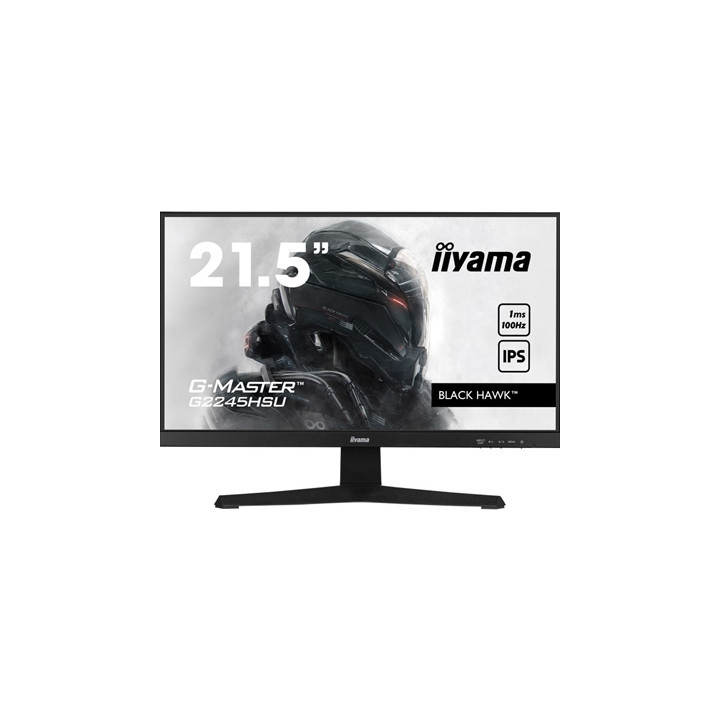 iiyama G-MASTER G2245HSU-B2 22 inch IPS Gaming Monitor  Full HD  1ms  HDMI  DisplayPort  USB Hub  Freesync  100Hz  Speakers  Bla