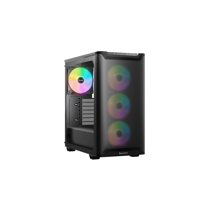 be quiet! BGW78 Pure Base 501 LX Mid Tower Gaming Case  1 x USB Type-C / 2 x USB 3.0  Tempered Glass Side Panel  4 x Pre-Install