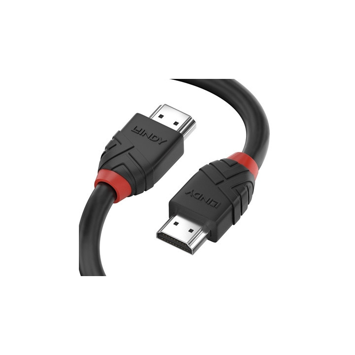 Lindy 36474 5m HDMI (M) 2.0 High Speed Black Line 4096x2160@60Hz Cable with Ethernet - Black