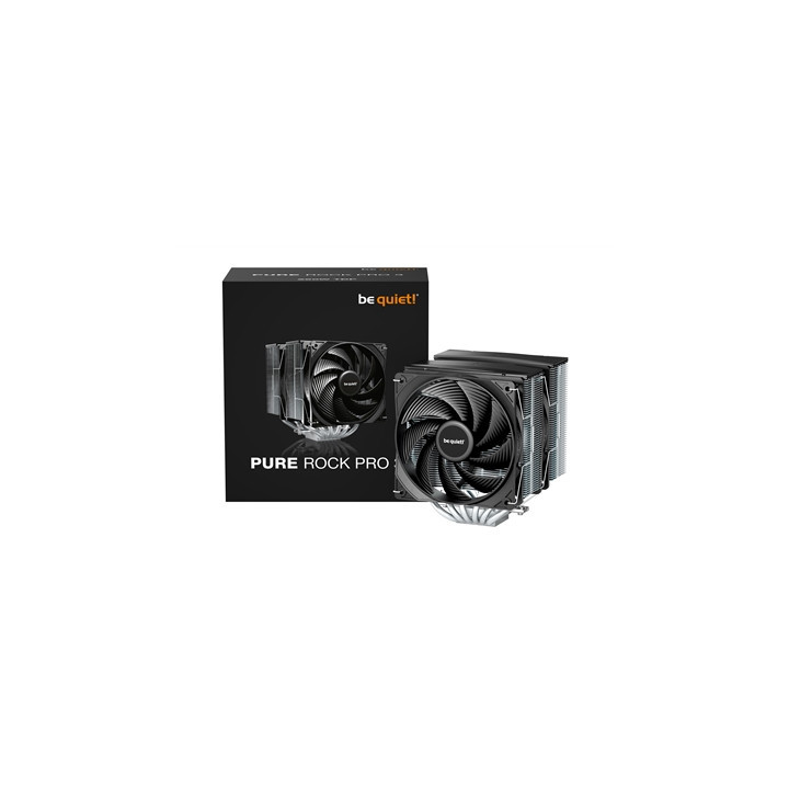 be quiet! Pure Rock Pro 3 CPU Cooler  Universal Socket  2 x Pure Wings Fans  2000RPM  only 34.8dB(A) at maximum fan speed  250W 