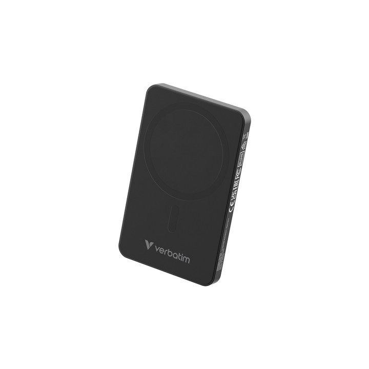 Verbatim Charge 'n' Go Essentials MagSafe Power Bank Wireless 5000mAh Black