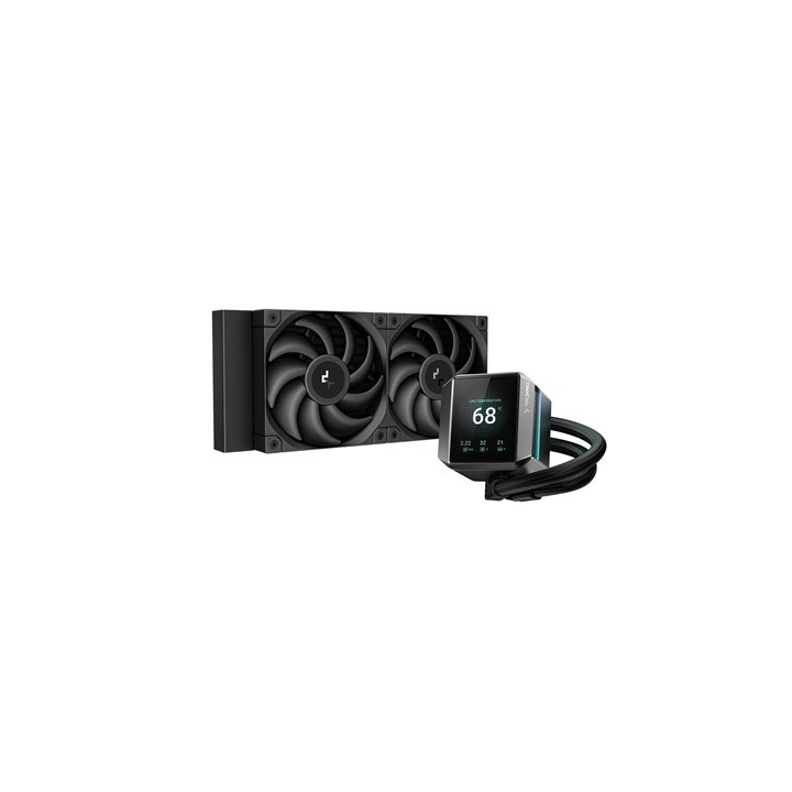 DeepCool Mystique 240 CPU Cooler  Personalized Cooling with 2.8“ TFT LCD Screen and Enhanced Pump Performance  5 year warranty