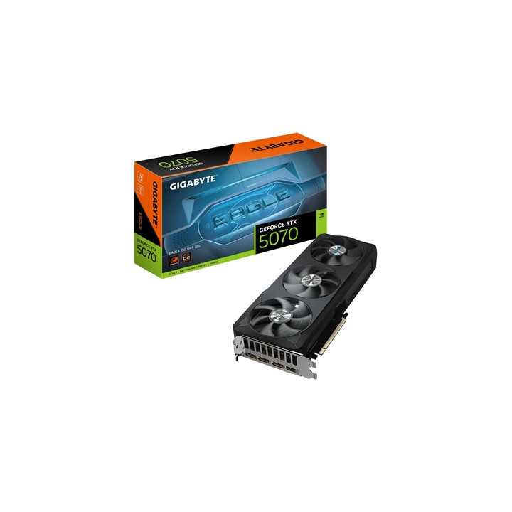 Gigabyte NVIDIA GeForce RTX 5070 EAGLE OC SFF 12GB GDDR7 Graphics Card  6144 CUDA Cores  2587 MHz Core Clock  Triple Fan  3x Dis