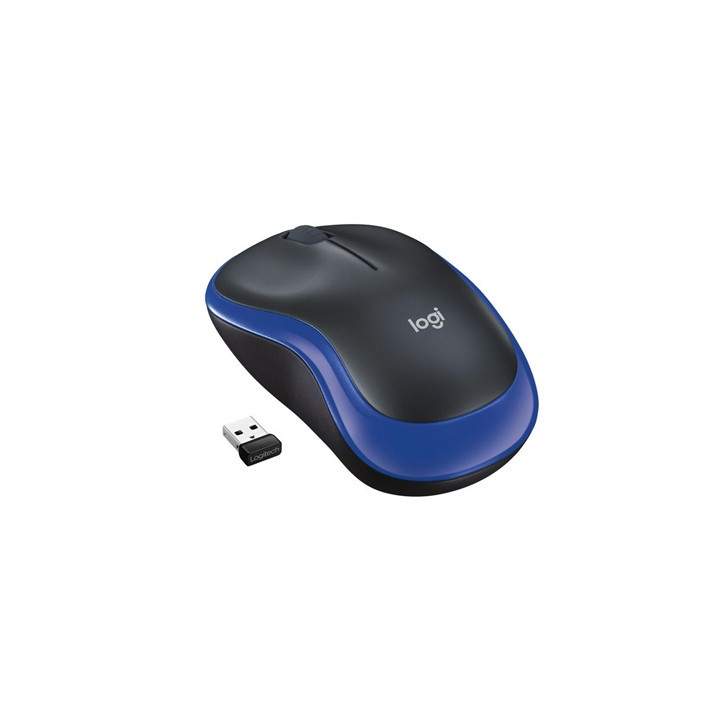 Logitech M185 Wireless Mouse  2.4GHz with USB Mini Receiver  12-Month Battery Life  1000 DPI Optical Tracking  Ambidextrous  Com