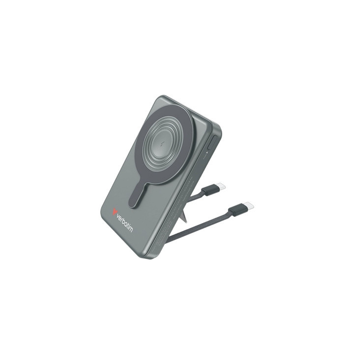 Verbatim Charge'n'Go 2C & Display MagSafe Power Bank 10000 mAh Grey