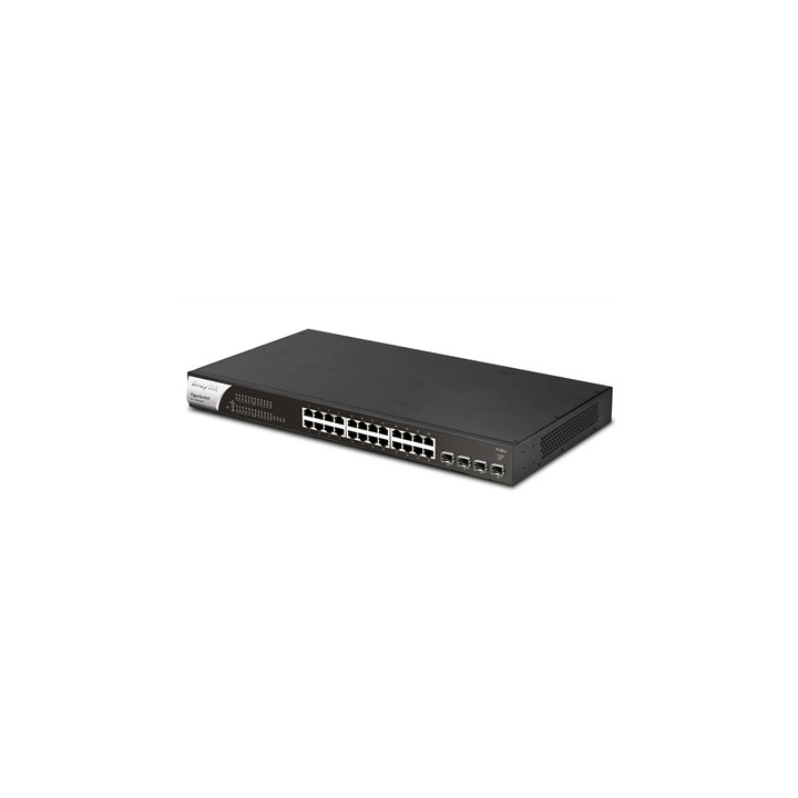 DrayTek VSP1281X-K VigorSwitch P1281x 24 Port Gigabit POE Smart Managed Switch with 4x 10GbE SFP Ports