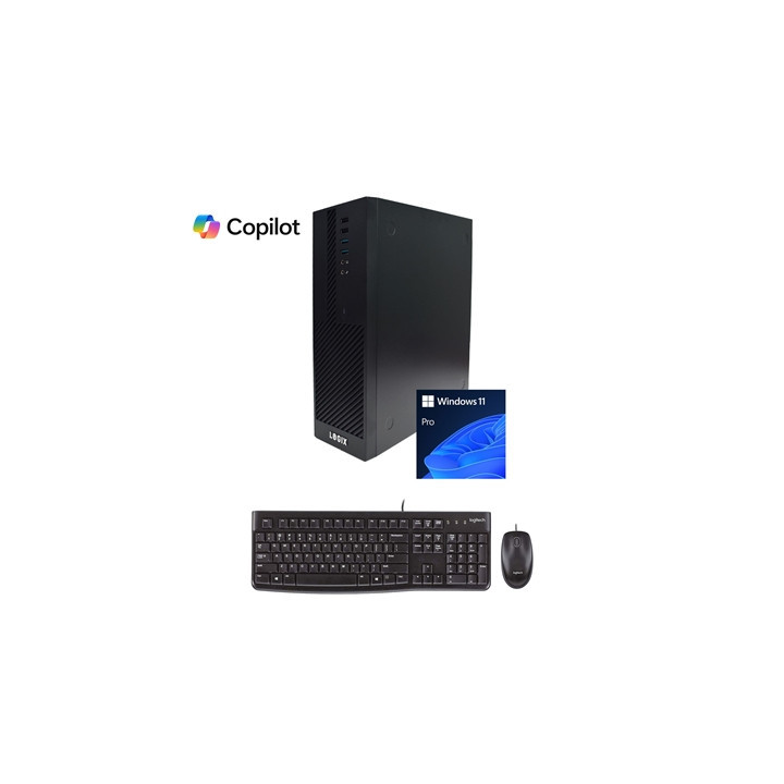 LOGIX 14th Gen Intel Core i5 10 Core Small Form Factor SFF Business / Education PC with 16GB RAM  1TB SSD  Windows 11 Pro  Keybo