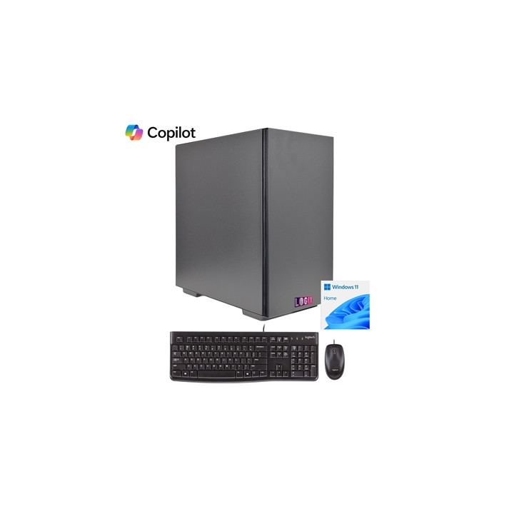 LOGIX Intel Core i3 14th Gen Quad Core 16GB RAM with 500GB SSD Wireless Family Desktop PC with Windows 11 Home & Keyboard & Mous