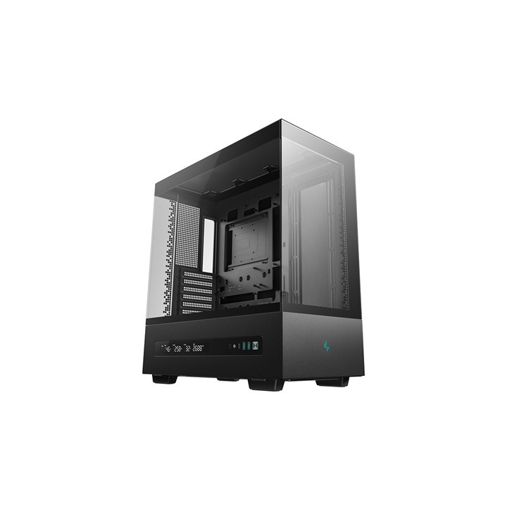 DeepCool CH690 Digital ATX Mid-Tower Case  High-Airflow PC Case with Semi-Glass Panel  USB-C Port  Support for 420mm Radiator  4