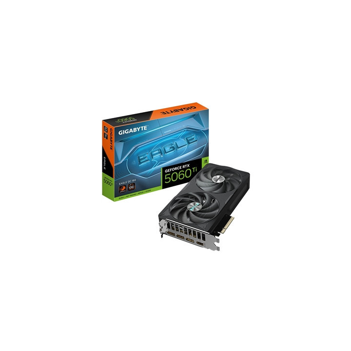 Gigabyte NVIDIA GeForce RTX 5060 Ti EAGLE OC 16GB GDDR7 Graphics Card  4608 CUDA Cores  2617 MHz Core Clock  Dual Fan  3x Displa
