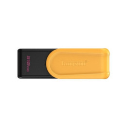 Kingston DataTraveler Exodia S DTXS/512GB USB Flash Drive  512GB  USB 3.2  Black/Yellow  Swivel Cap Design
