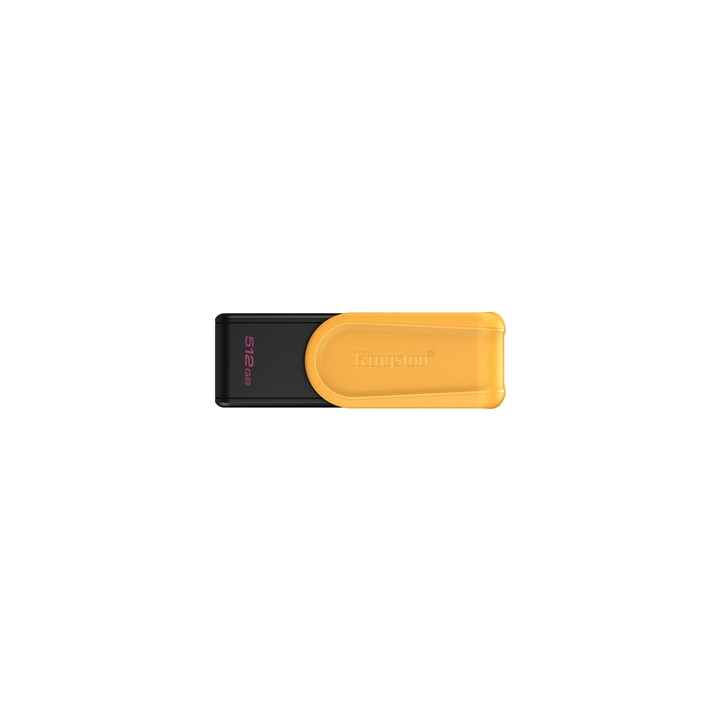 Kingston DataTraveler Exodia S DTXS/512GB USB Flash Drive  512GB  USB 3.2  Black/Yellow  Swivel Cap Design